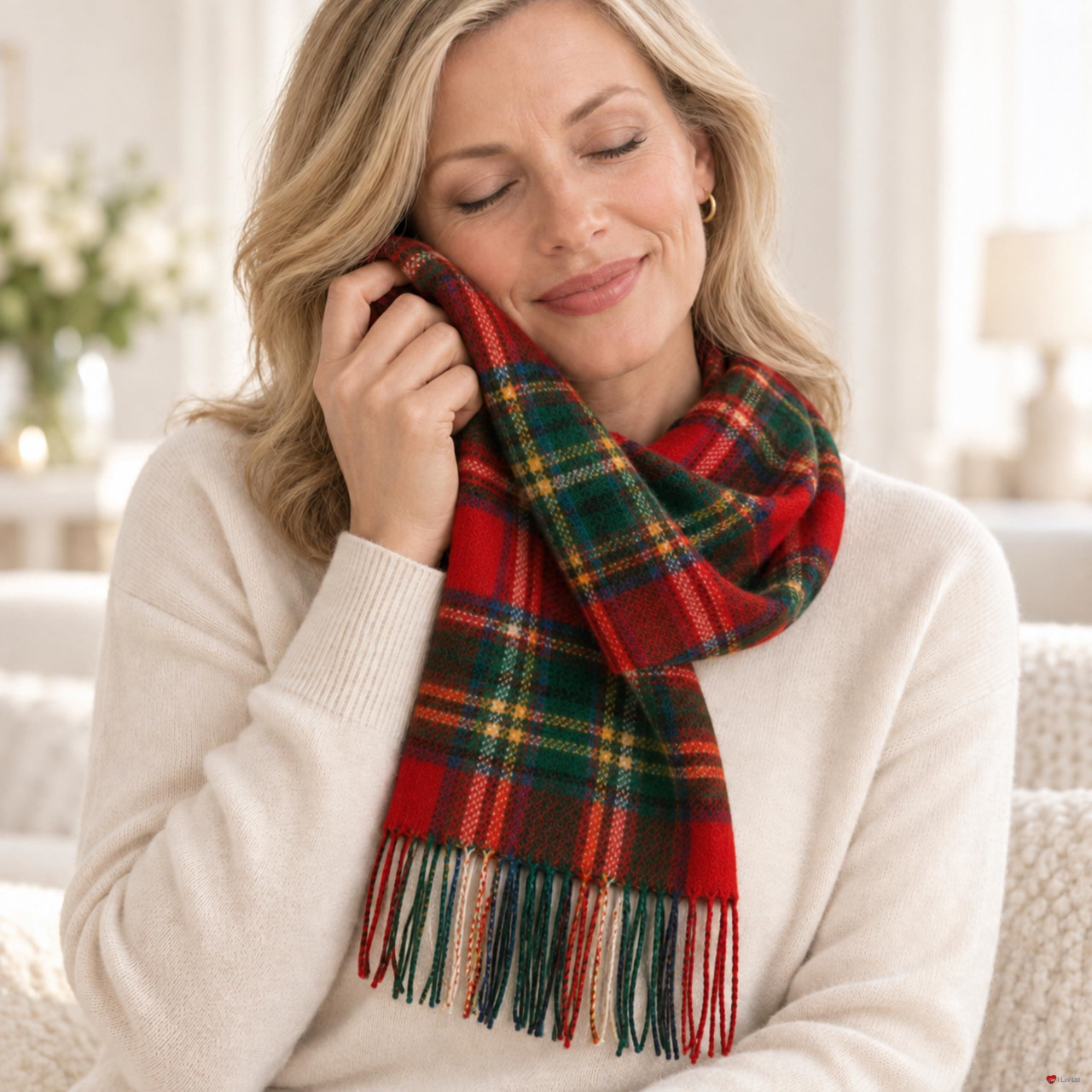 Luxury 100% Cashmere Scottish Clan Scarf Stewart Royal Modern