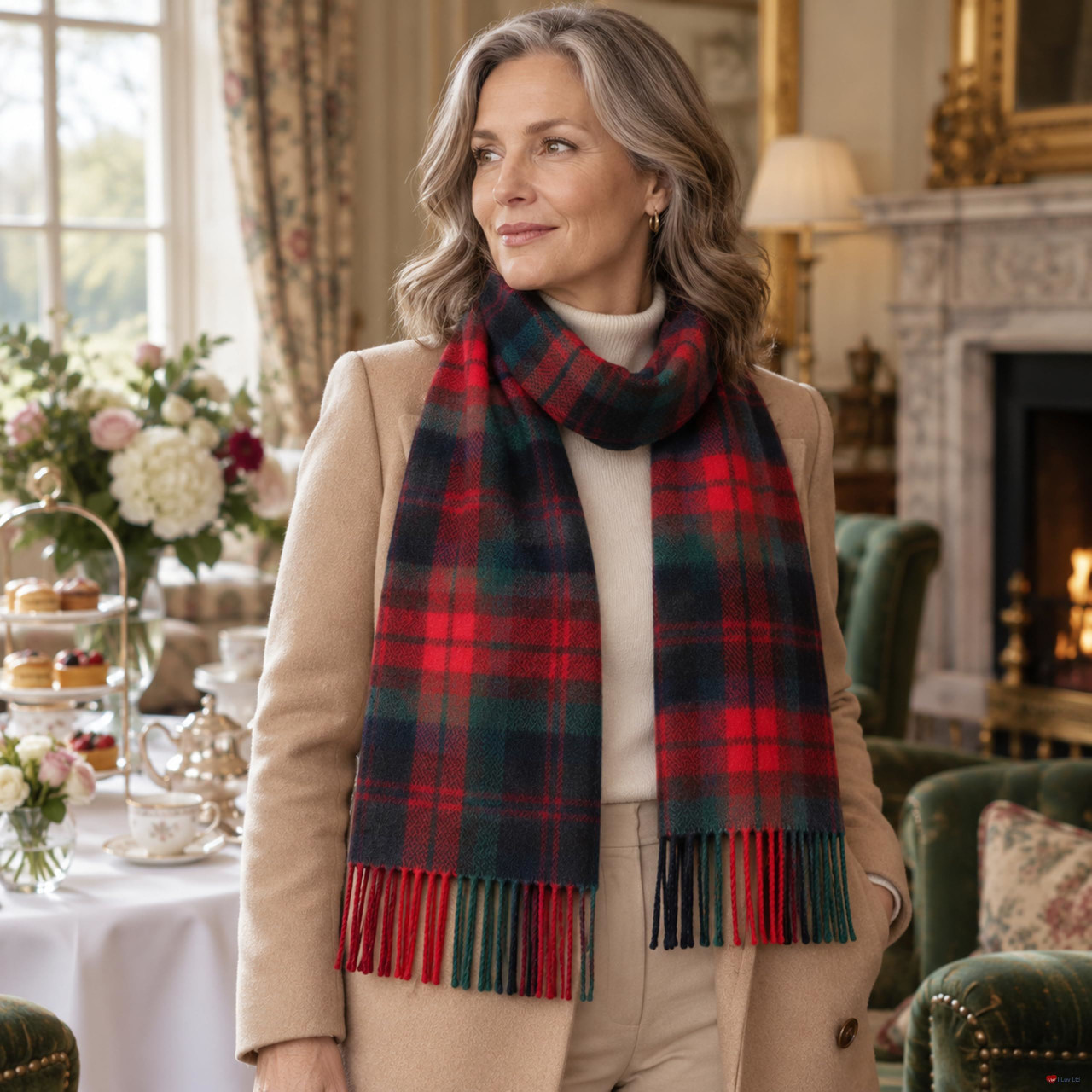 Cashmere Clan Scarf MacDuff Modern