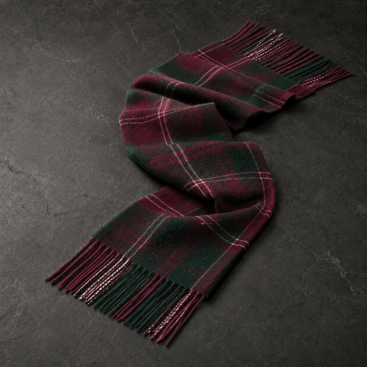 Luxury 100% Cashmere Scottish Clan Scarf Crawford Modern