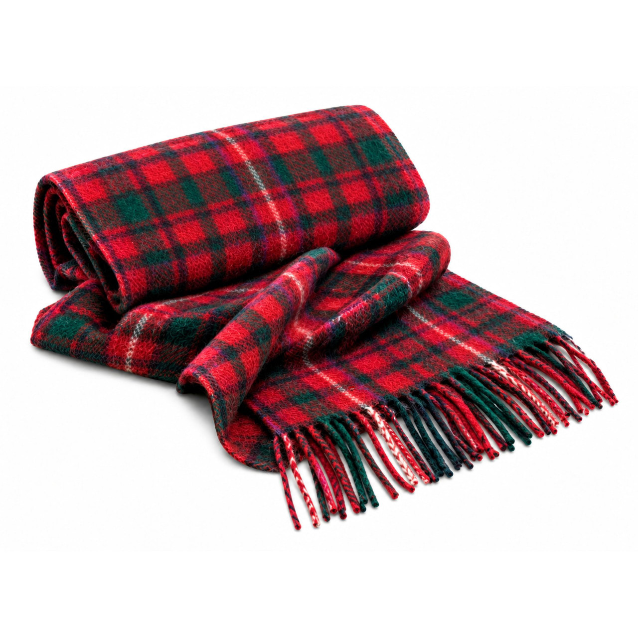 Cashmere Clan Scarf MacKinnon Red Modern