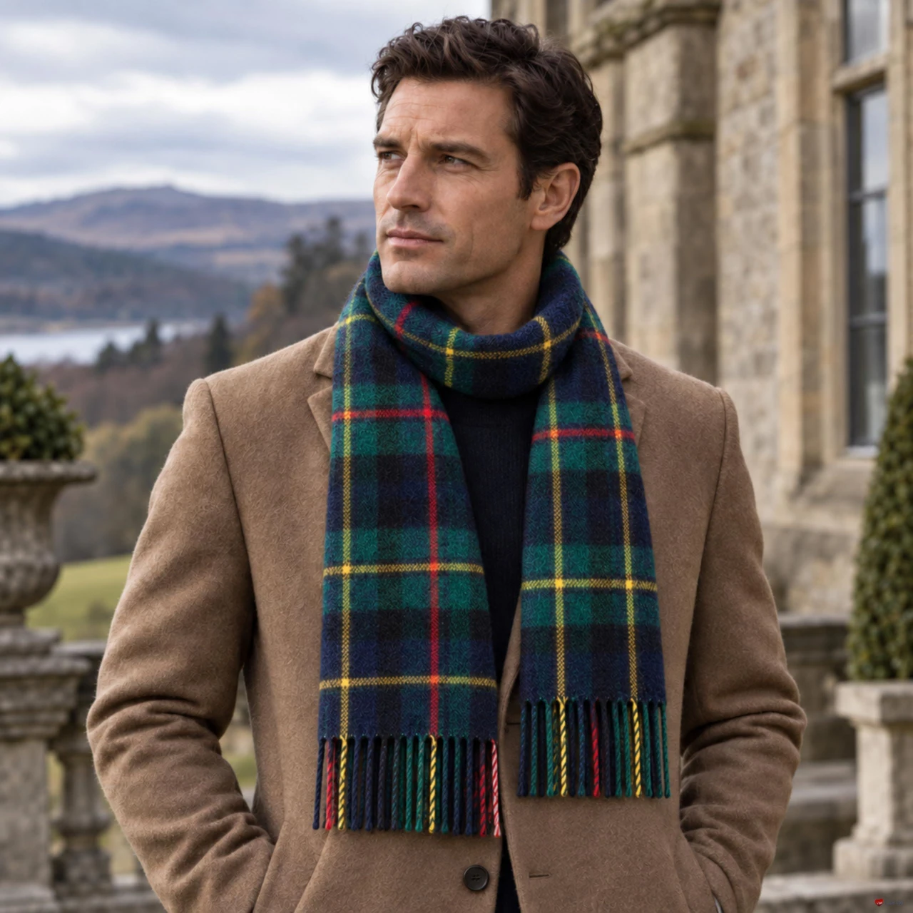 Cashmere Clan Scarf MacLeod of Harris Modern