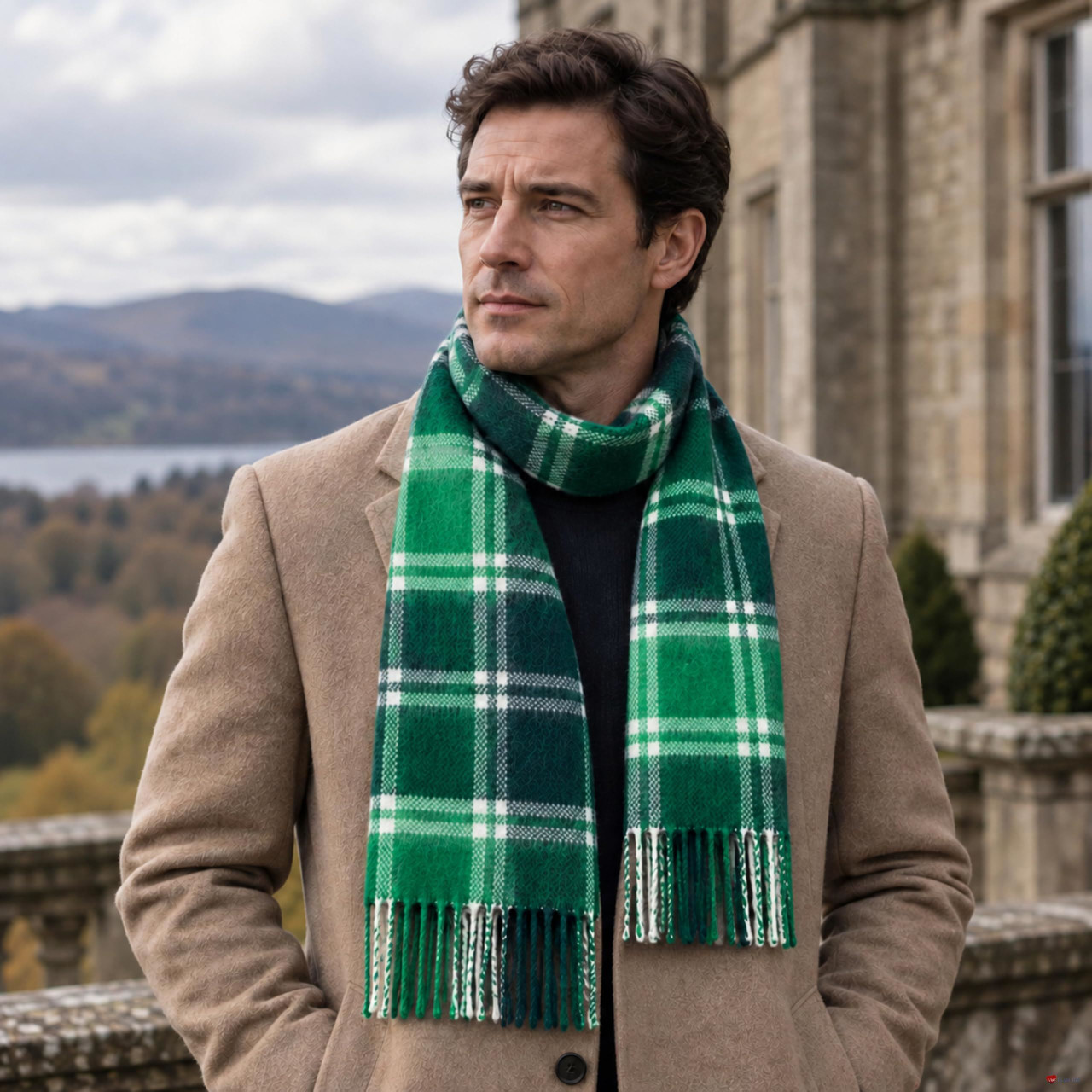 Cashmere Clan Scarf MacDonald Lord of Isles Modern