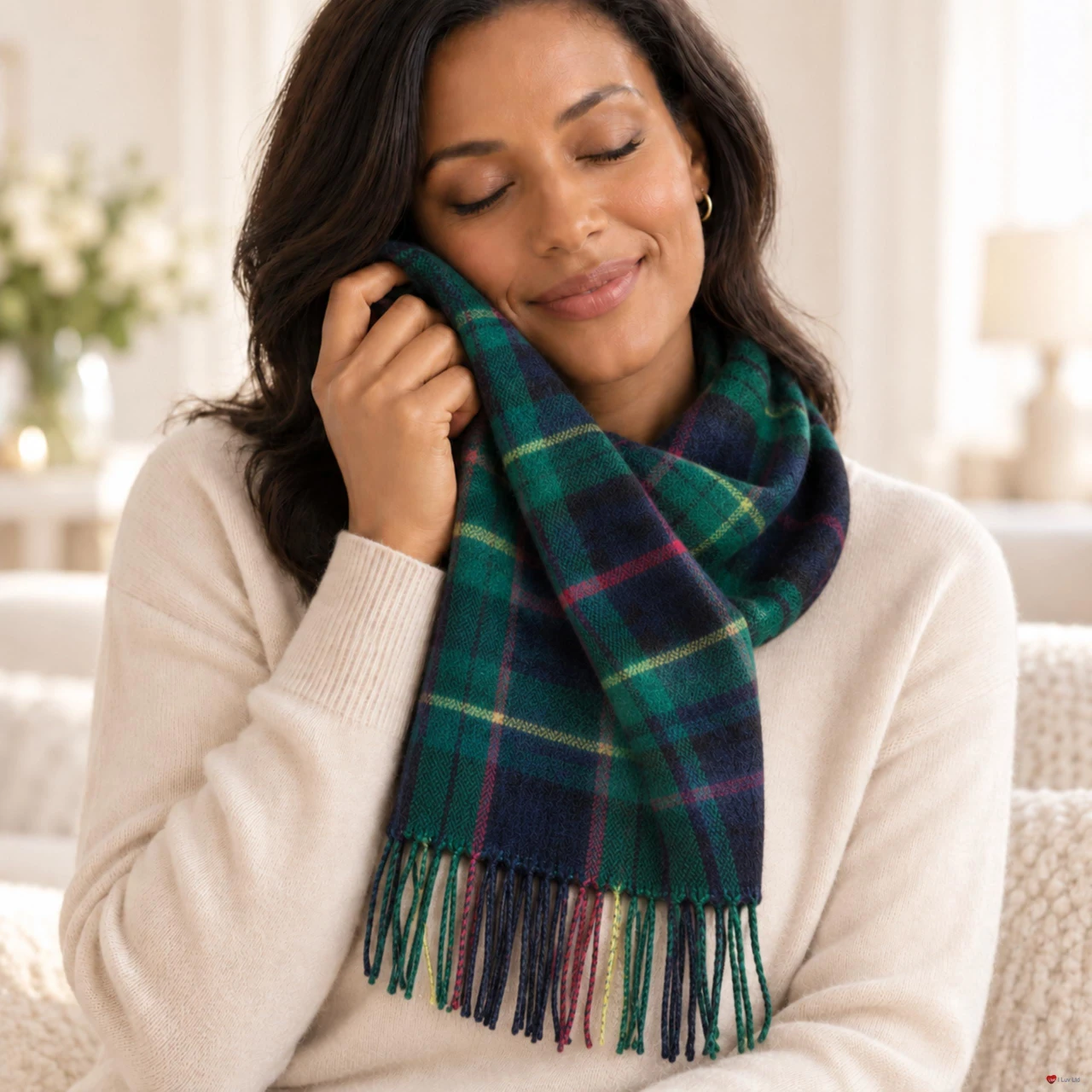 Cashmere Clan Scarf Stewart Hunting Modern