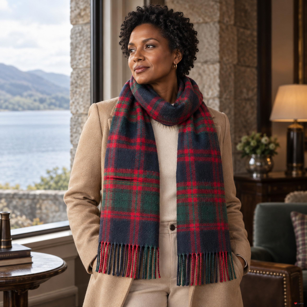 Cashmere Clan Scarf MacDonald Clan Modern