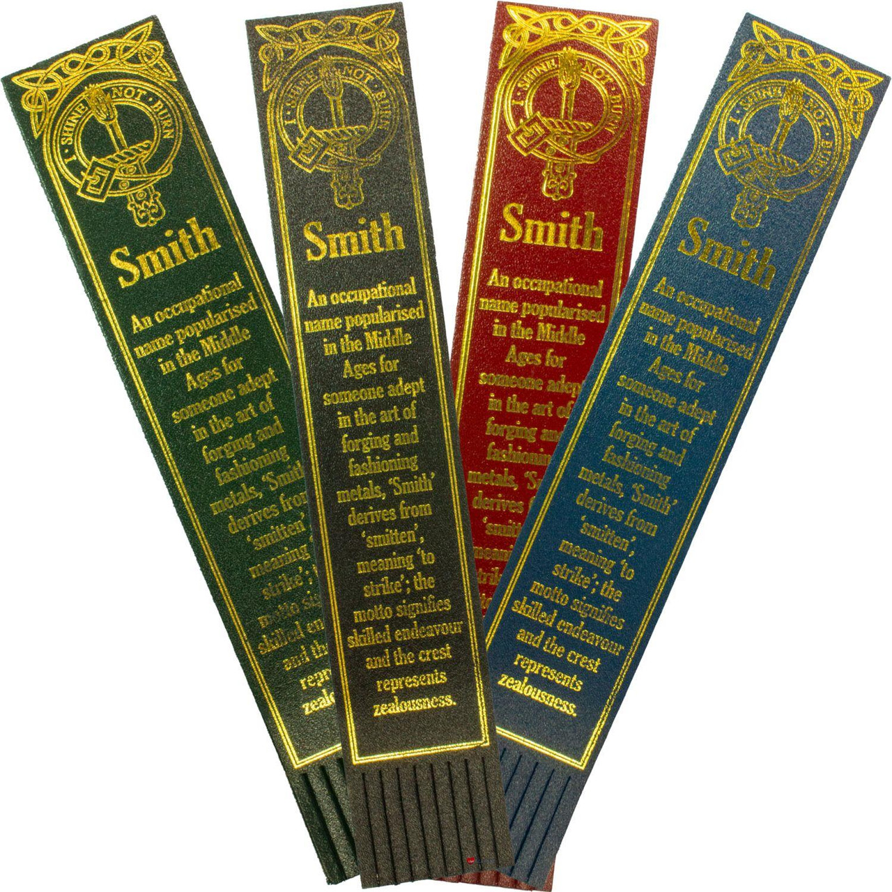 Smith Scottish Clan Name Leather Bookmark