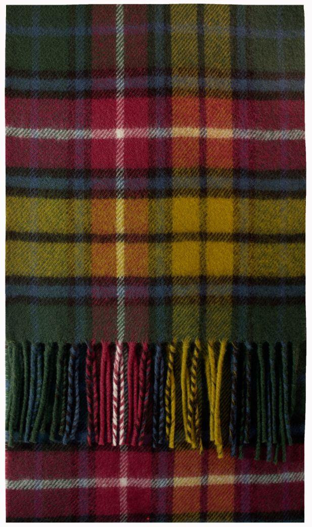 Buchanan Antique Tartan Brushwool Scarf Scottish Clan
