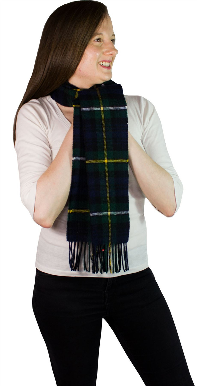 Campbell Of Argyle Modern Tartan Brushwool Scarf Scottish Clan
