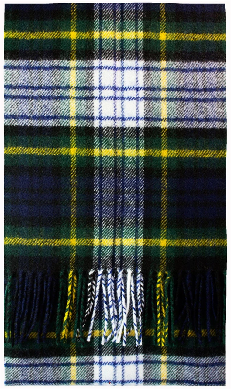 Gordon Dress Modern Tartan Brushwool Scarf Scottish Clan