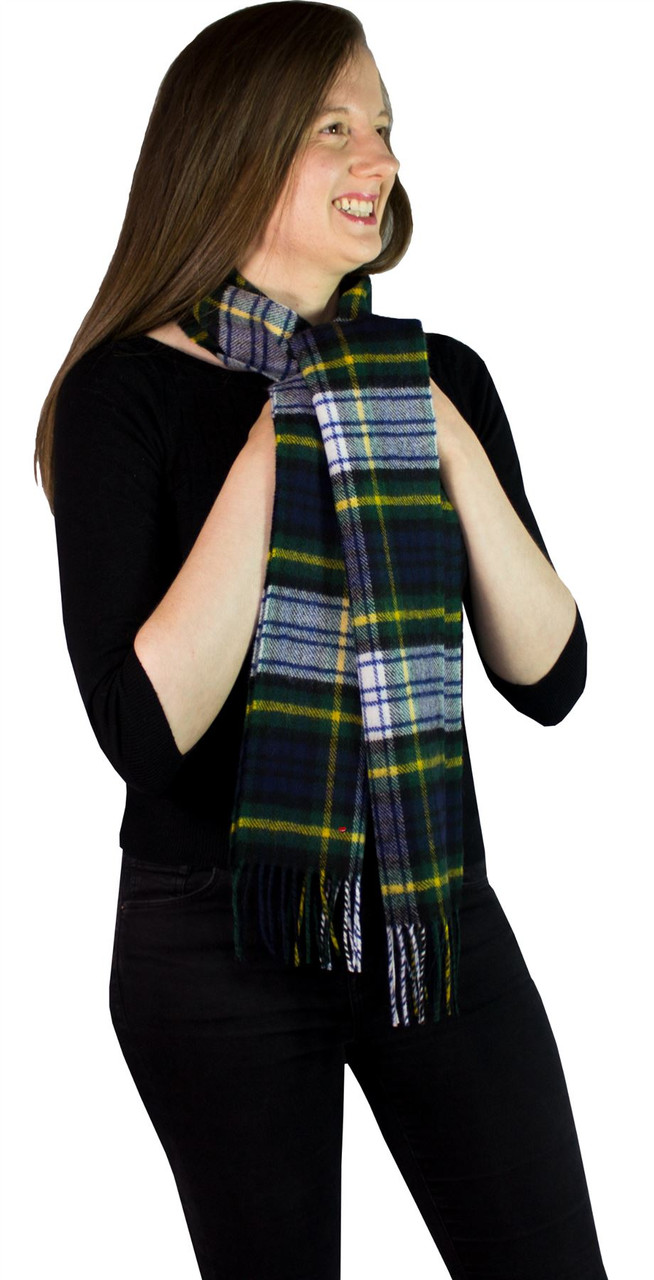 Gordon Dress Modern Tartan Brushwool Scarf Scottish Clan
