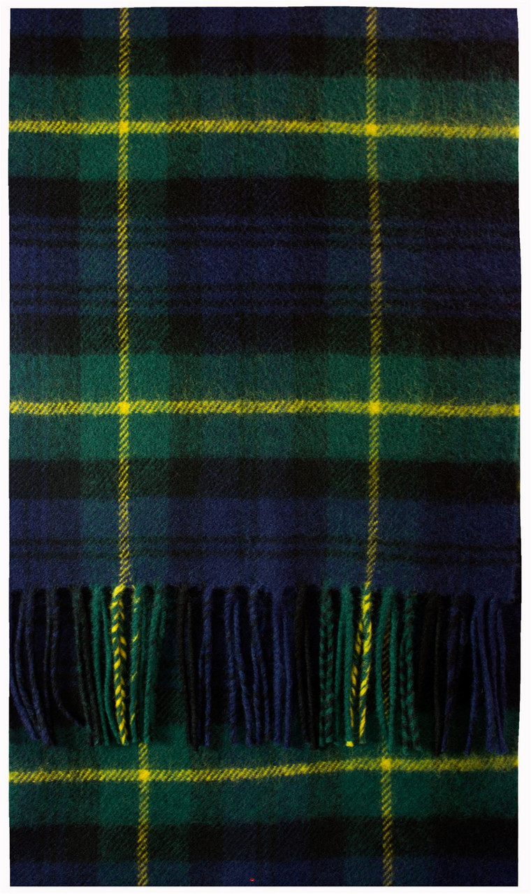 Gordon Clan Modern Tartan Brushwool Scarf Scottish Clan