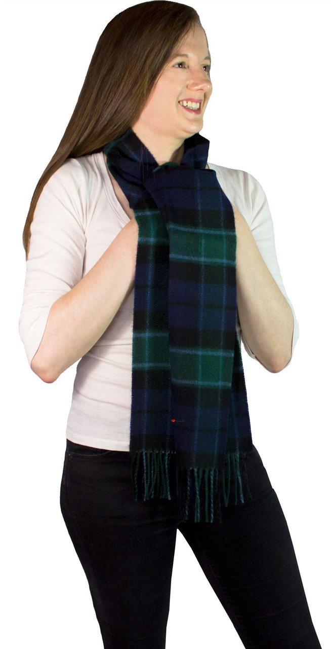 Graham Of Menteith Tartan Brushwool Scarf Scottish Clan