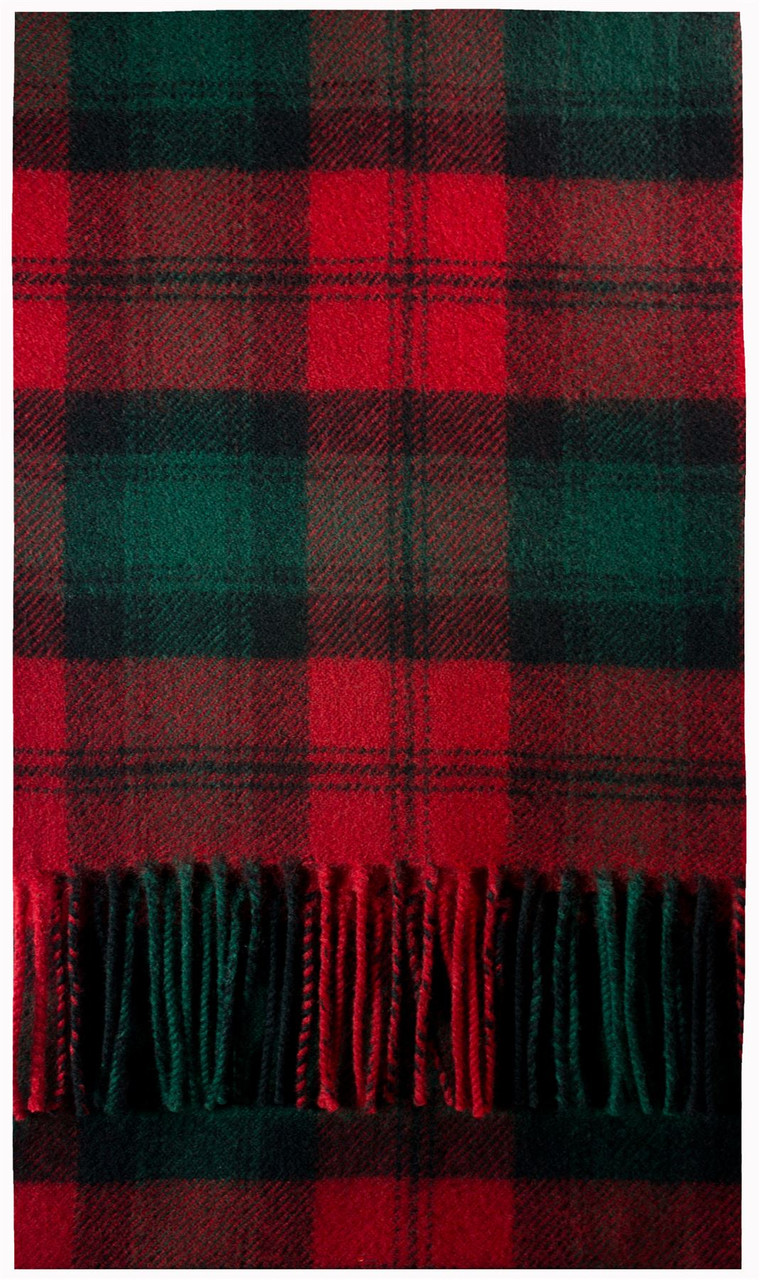 Kerr Modern Tartan Brushwool Scarf Scottish Clan