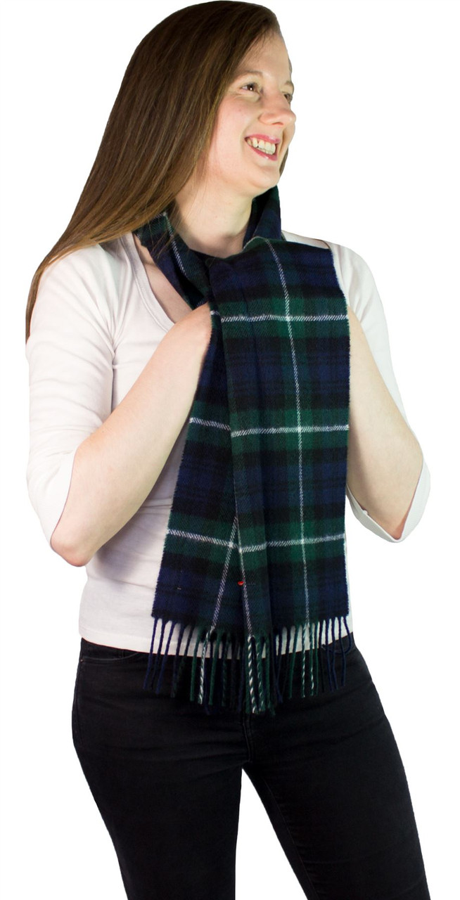 Lamont Modern Tartan Brushwool Scarf Scottish Clan