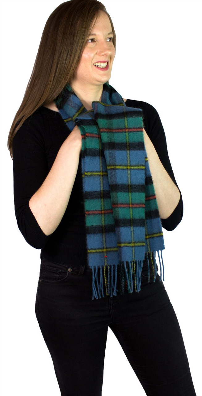 MacLeod Of Harris Ancient Tartan Brushwool Scarf Scottish Clan