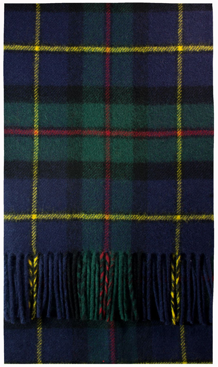 MacLeod Of Harris Modern Tartan Brushwool Scarf Scottish Clan
