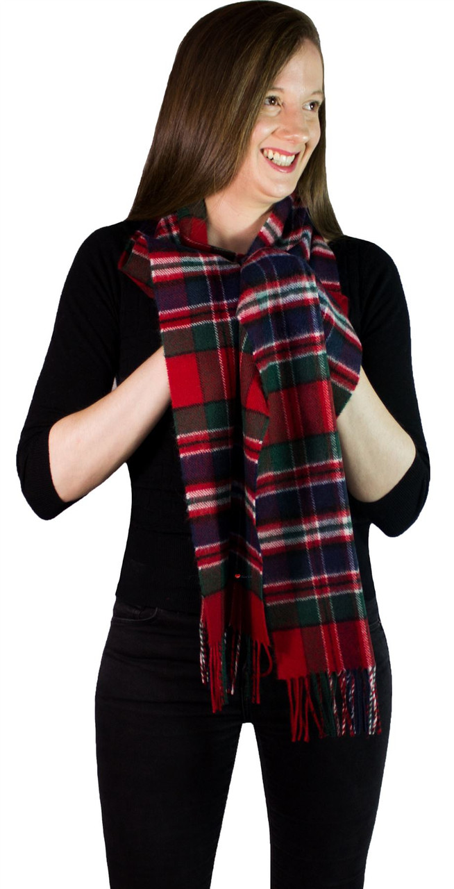 MacGregor Clan Modern Tartan Brushwool Scarf Scottish Clan