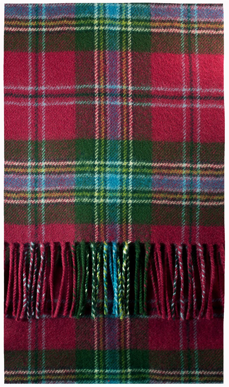 MacLean Of Duart Weathered Tartan Brushwool Scarf Scottish Clan