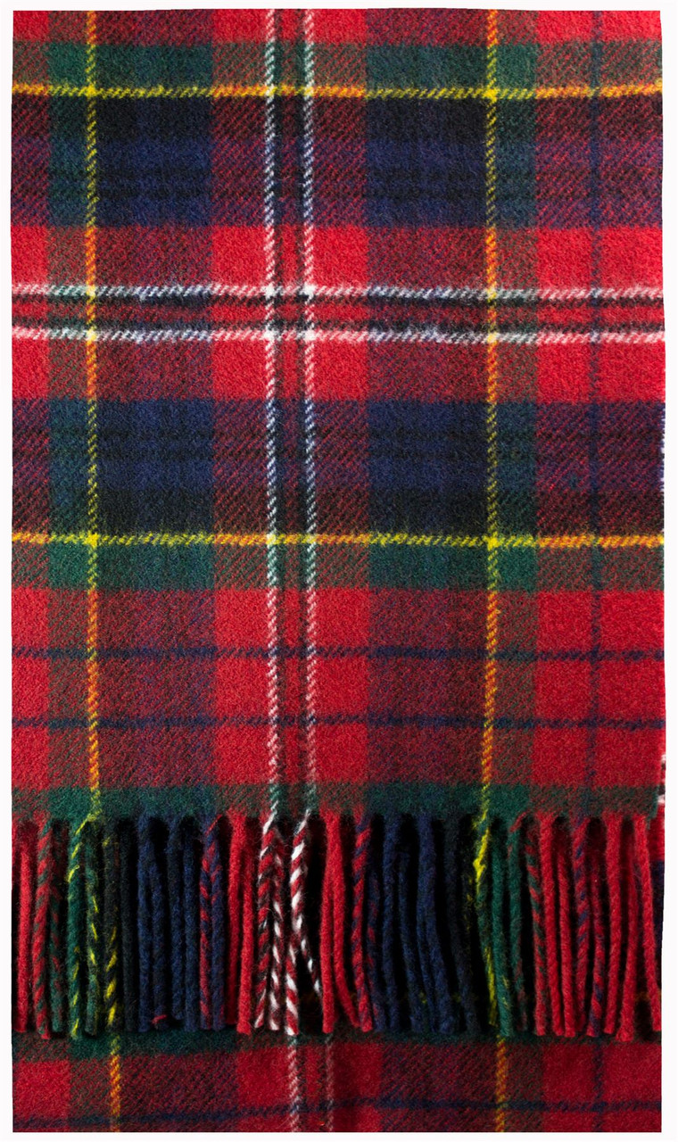 MacPherson Clan Modern Tartan Brushwool Scarf Scottish Clan
