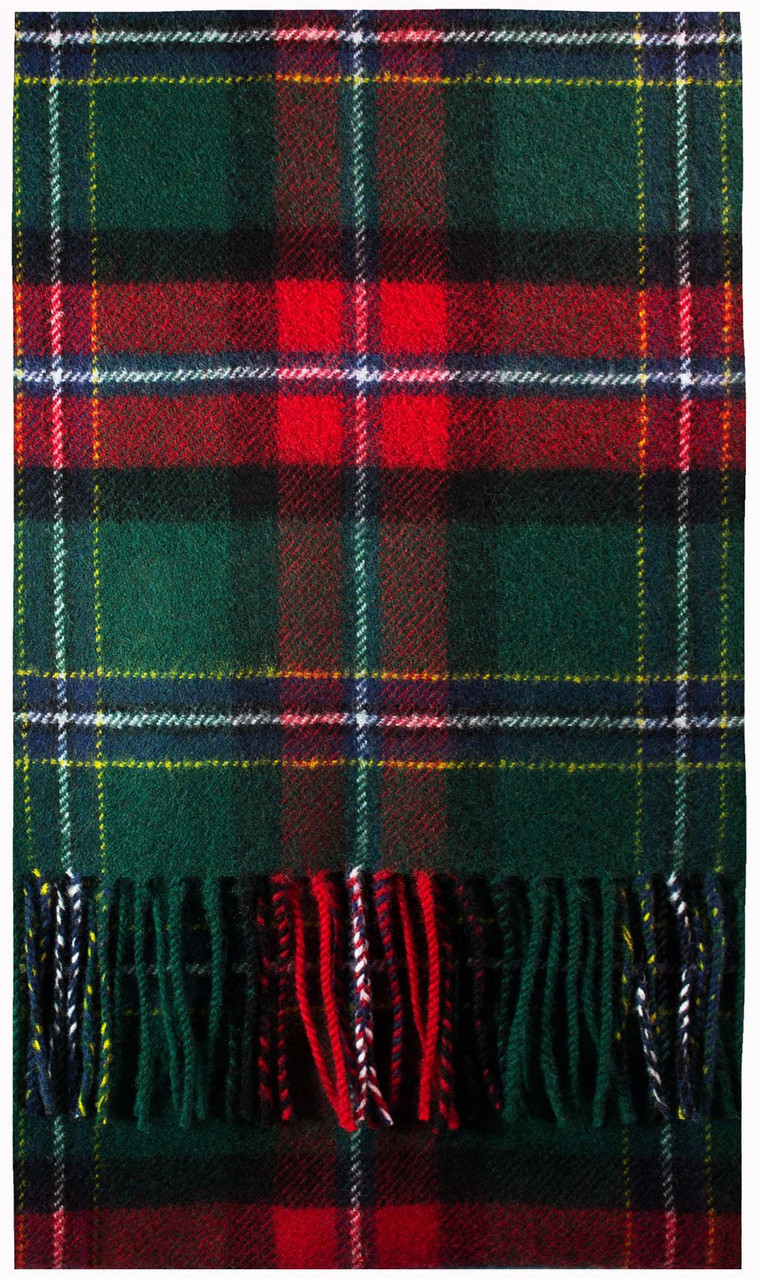 National Tartan Brushwool Scarf Scottish Clan