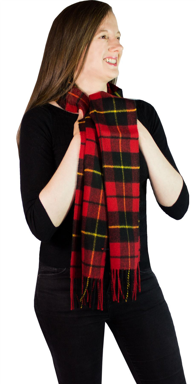 Wallace Modern Tartan Brushwool Scarf Scottish Clan