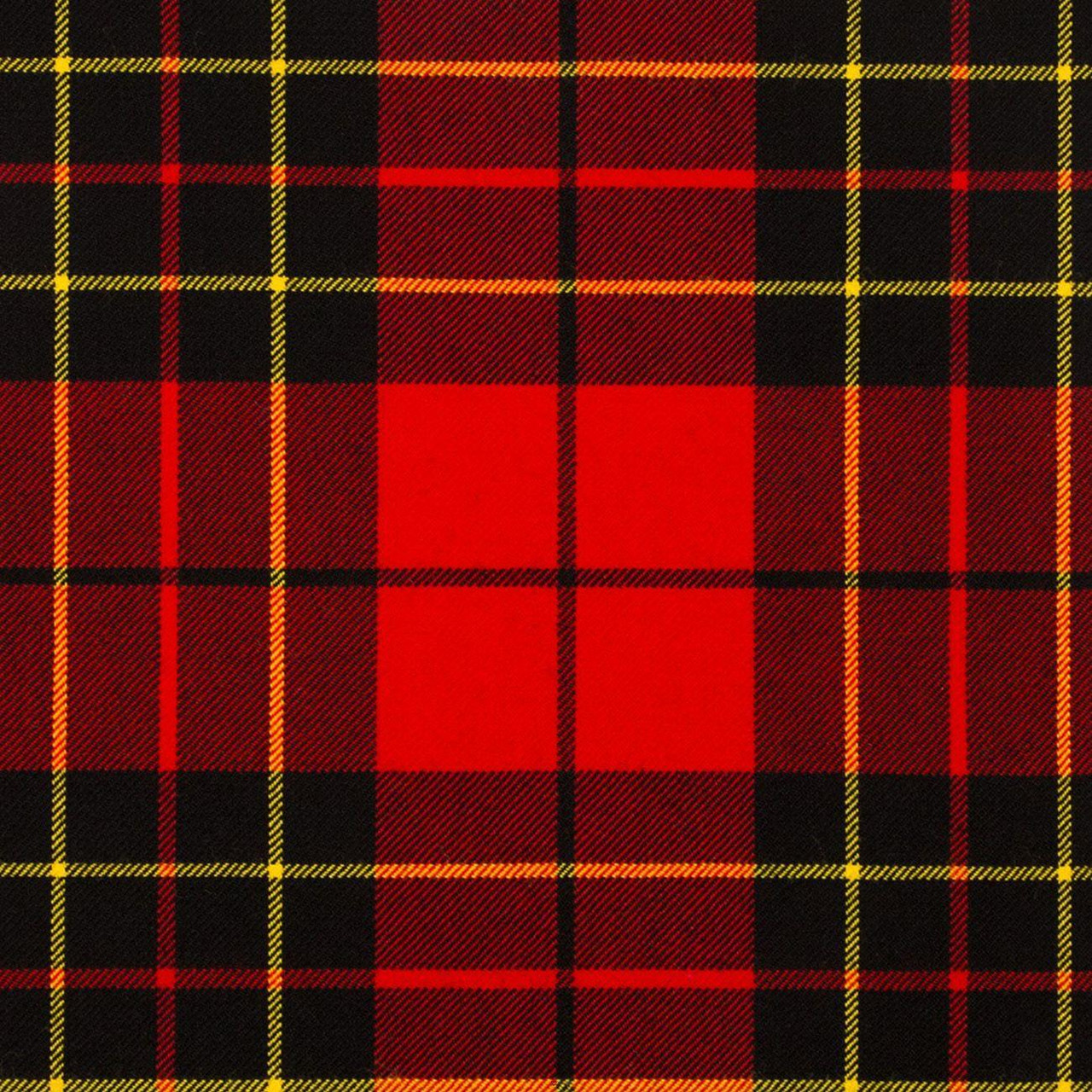 Braeriach 13oz Medium Fabric Brodie Red Modern Tartan 1 Metre