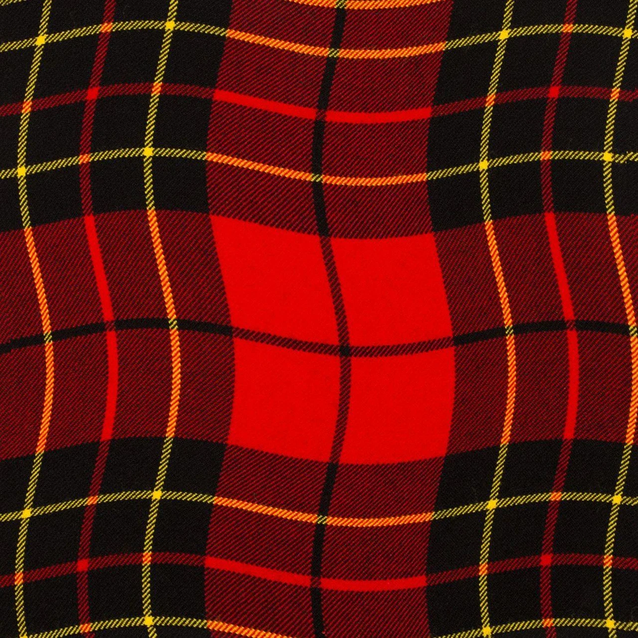 Braeriach 13oz Medium Fabric Brodie Red Modern Tartan 1 Metre