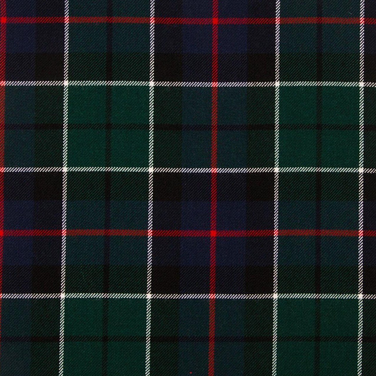 Braeriach 13oz Medium Fabric Leslie Green Modern Tartan 1 Metre