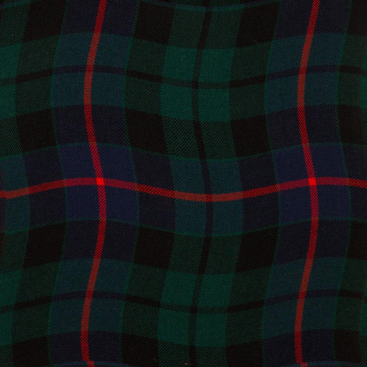 Braeriach 13oz Medium Fabric Morrison Green Modern Tartan 1 Metre