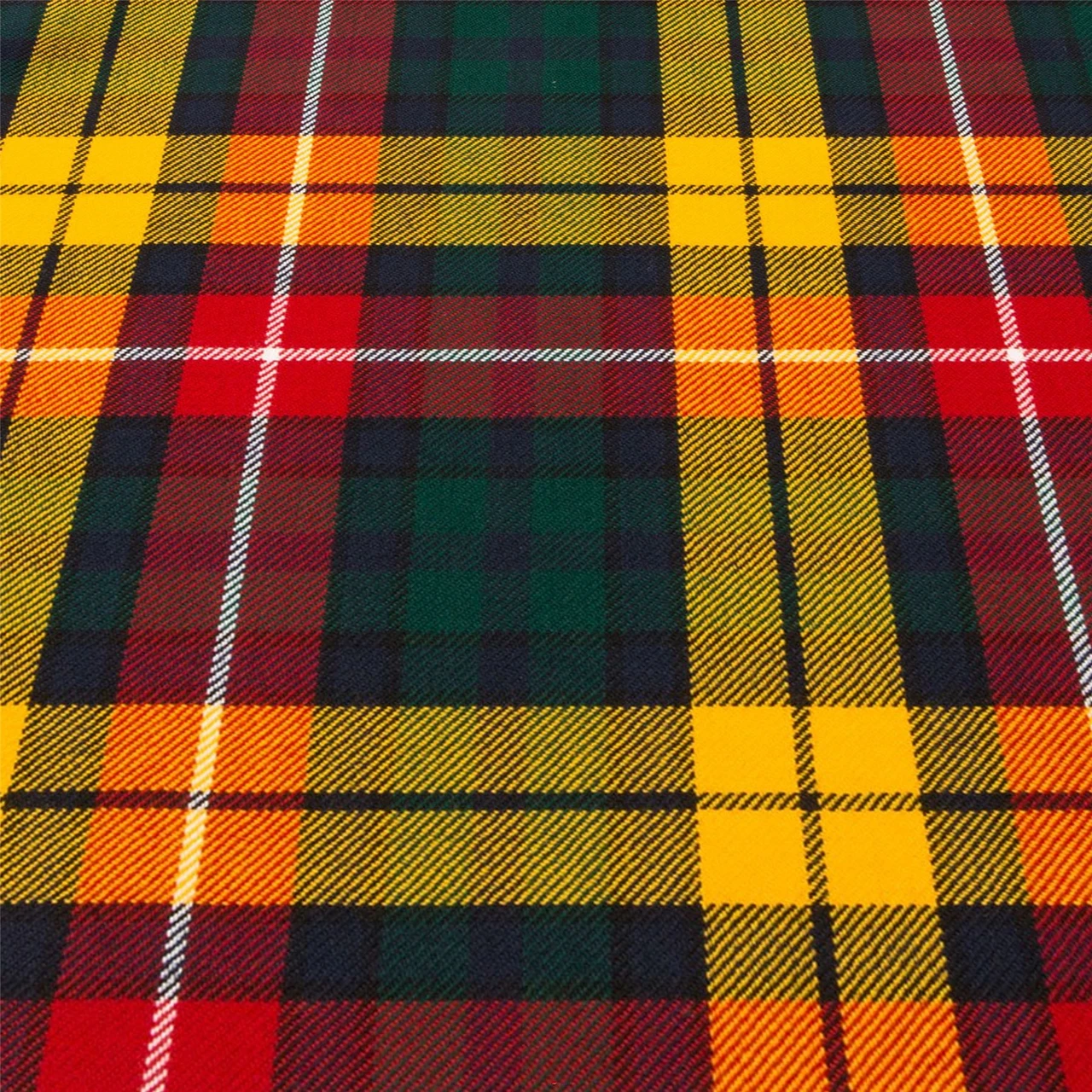 Light Weight 10oz Fabric Material Buchanan Modern Tartan 1 Metre