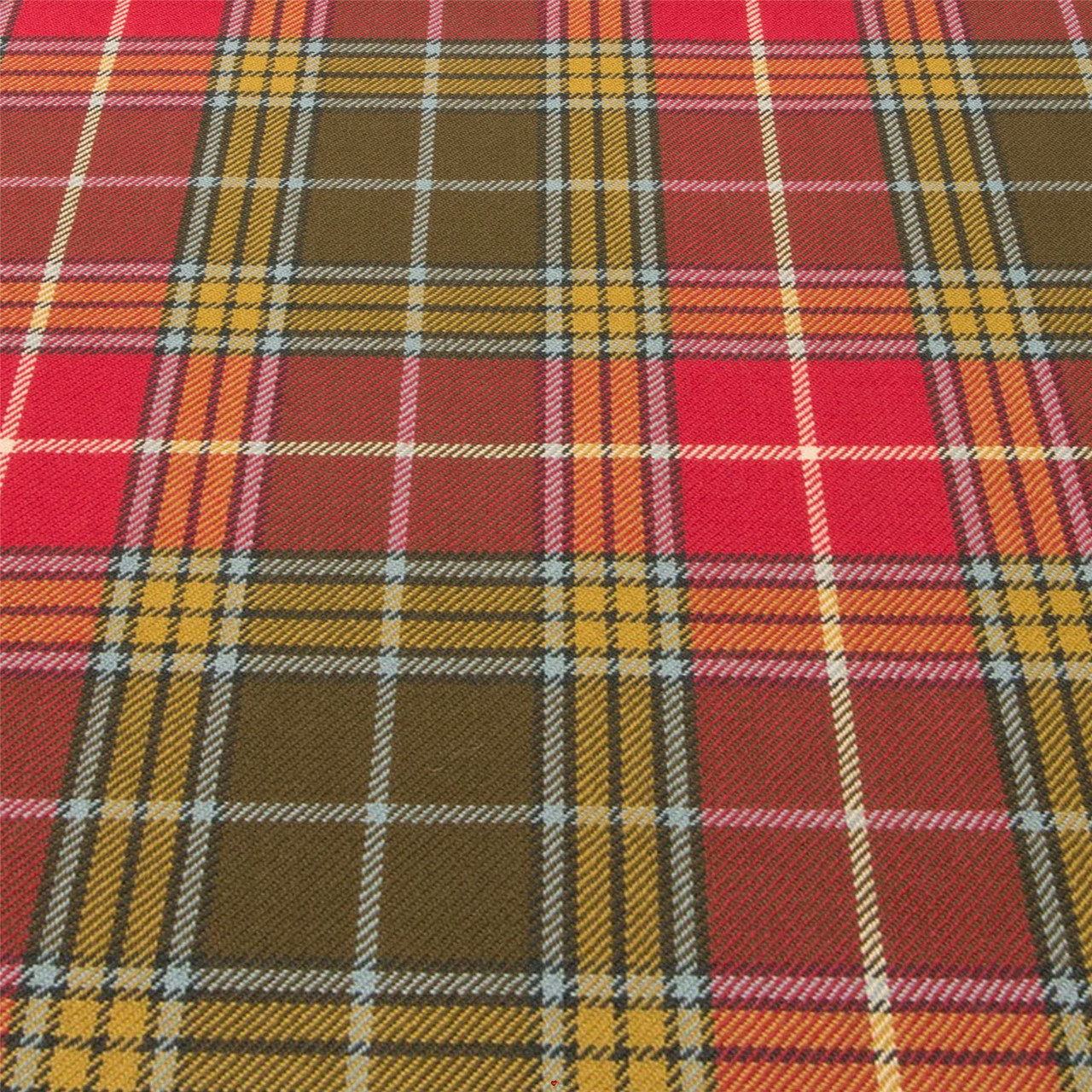Light Weight 10oz Fabric Material Buchanan Old Weathered Tartan 1 Metre