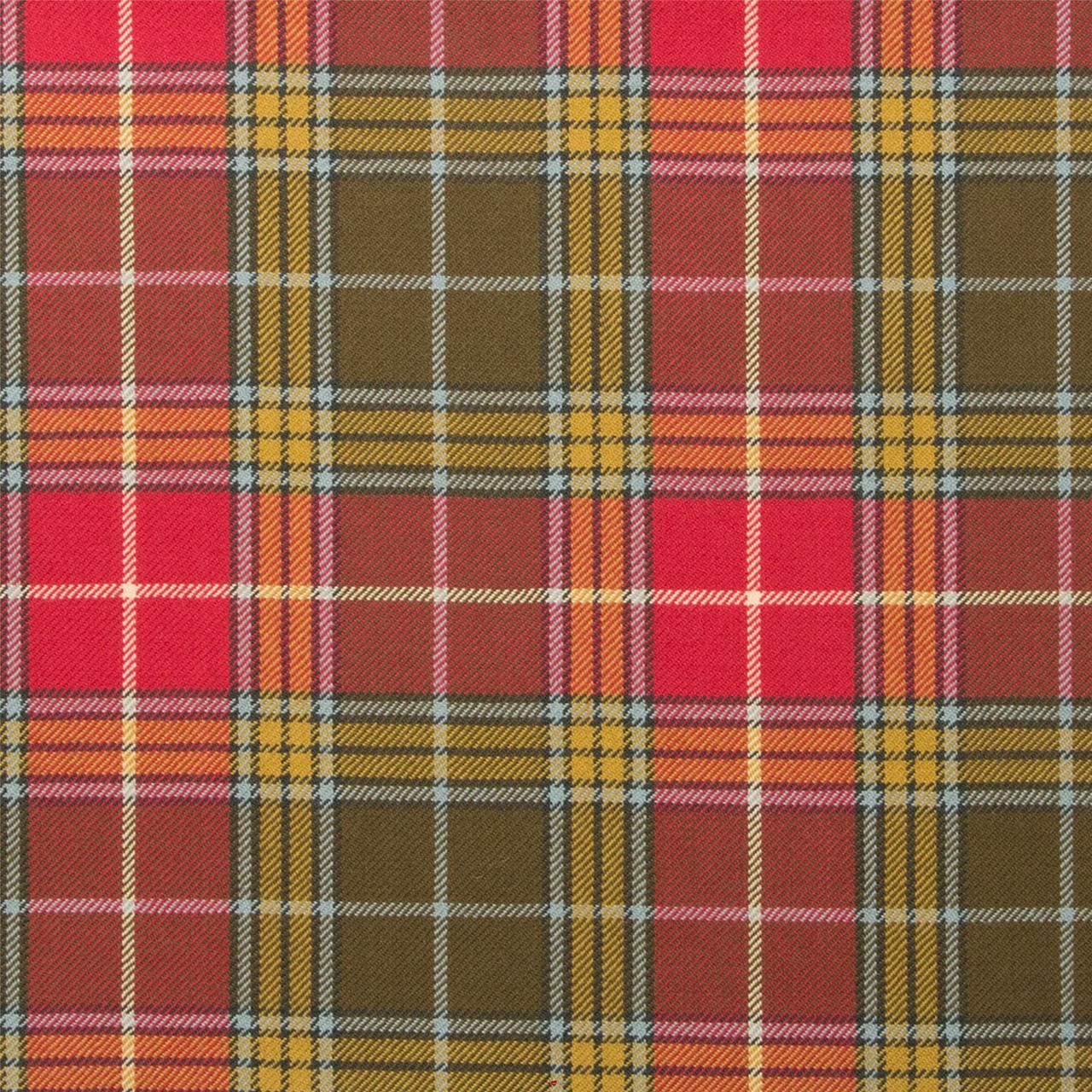Light Weight 10oz Fabric Material Buchanan Old Weathered Tartan 1 Metre
