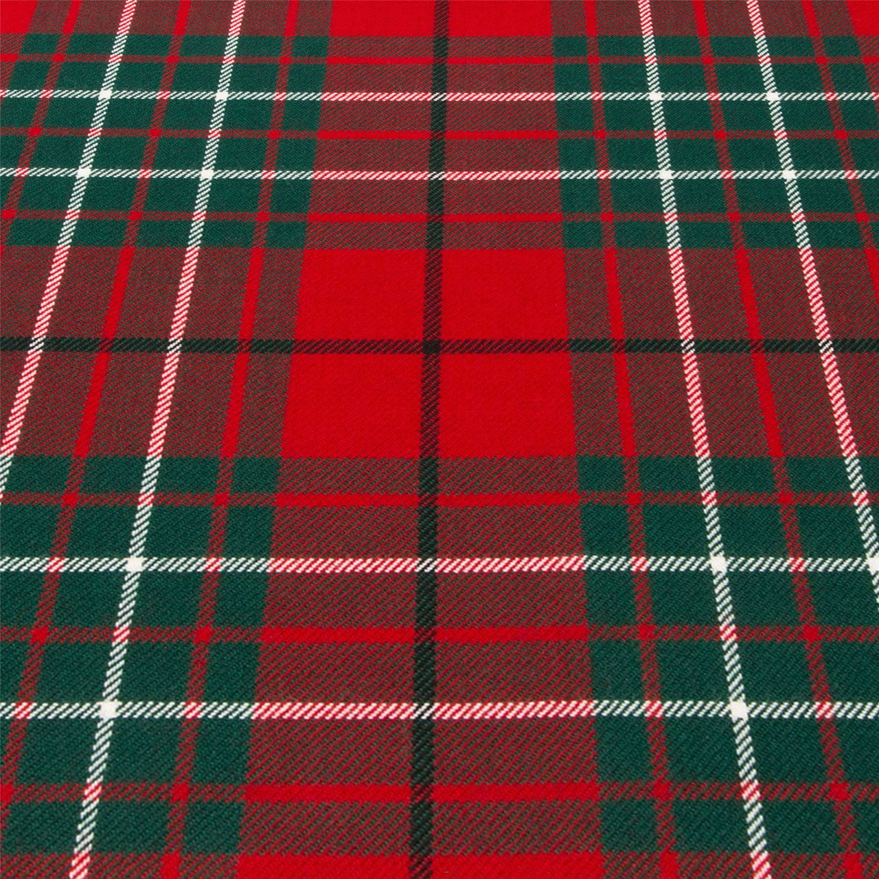 Light Weight 10oz Fabric Material Cumming Clan Red Modern Tartan 1 Metre