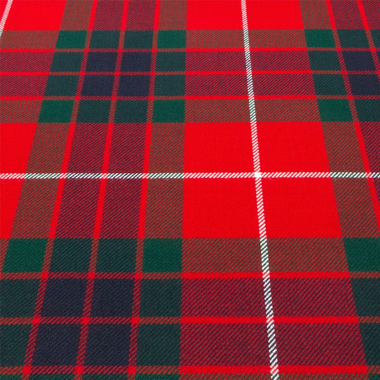 Light Weight 10oz Fabric Material Fraser Red Modern Tartan 1 Metre