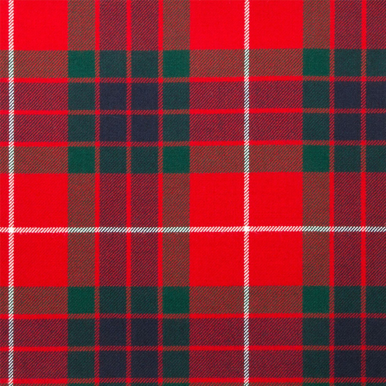 Light Weight 10oz Fabric Material Fraser Red Modern Tartan 1 Metre