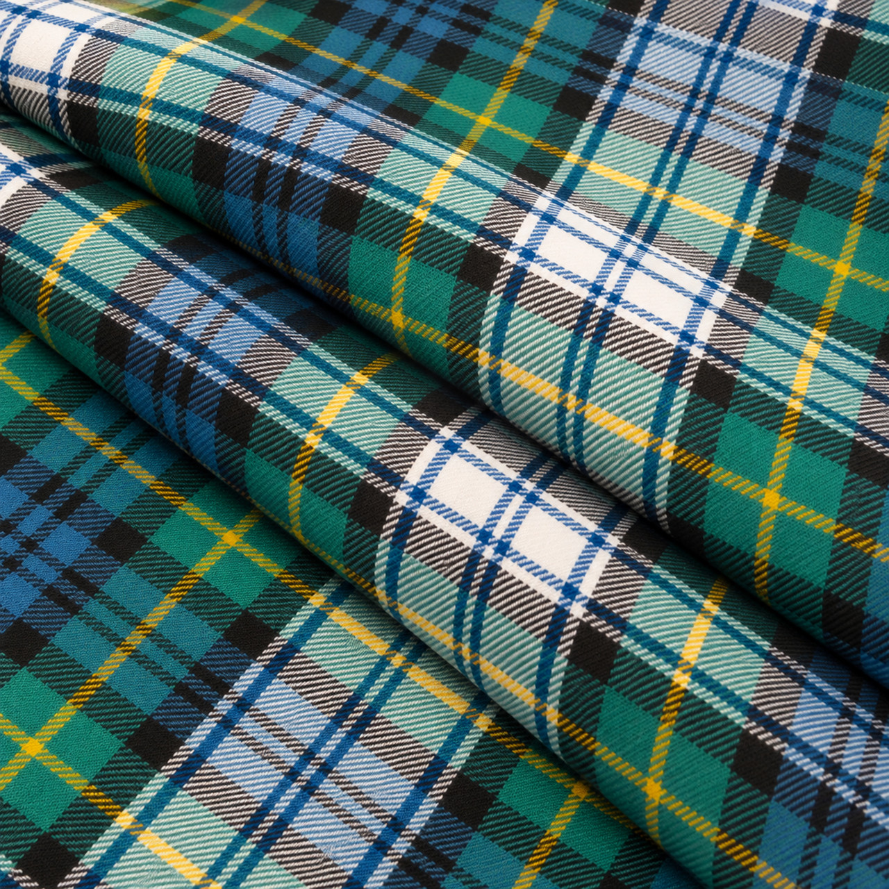 Light Weight 10oz Fabric Material Gordon Dress Ancient Tartan 1 Metre lightweight tartan fabric arranged in folds