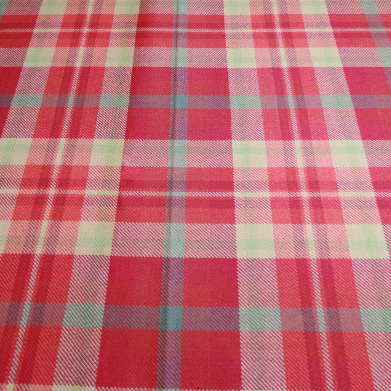 Light Weight 10oz Fabric Material Highland Rose Tartan 1 Metre