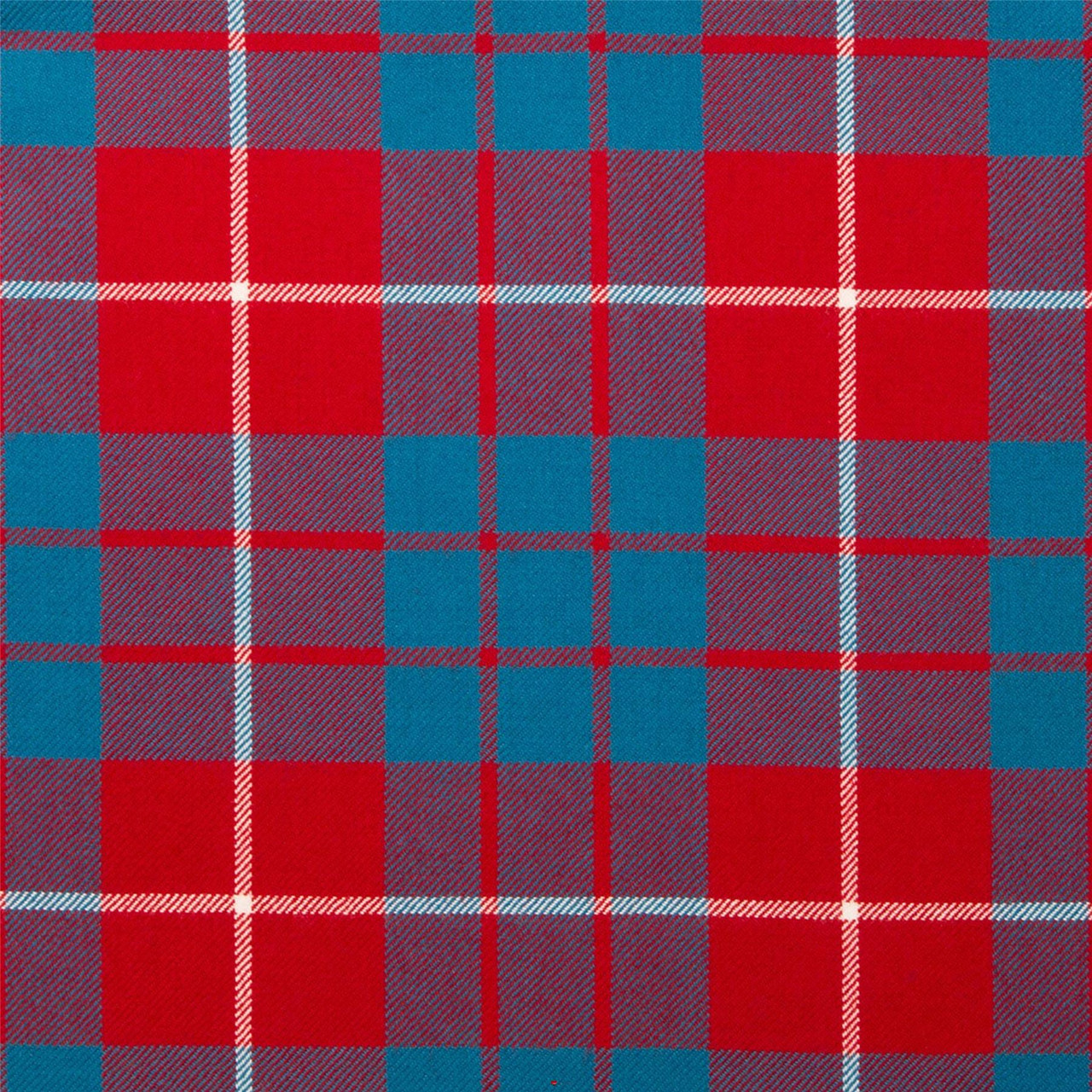 Light Weight 10oz Fabric Material Hamilton Red Modern Tartan 1 Metre