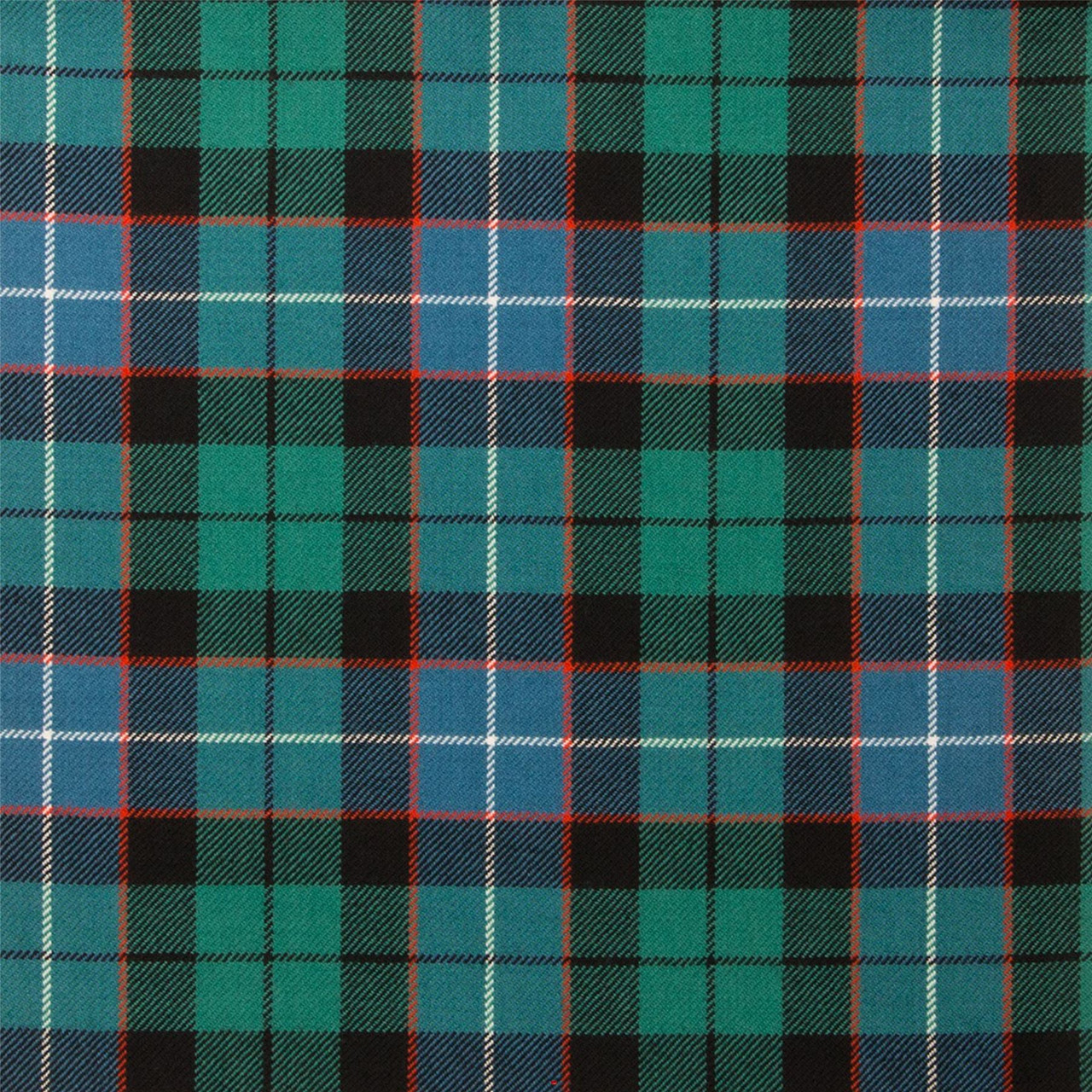 Light Weight 10oz Fabric Material Hunter Ancient Tartan 1 Metre