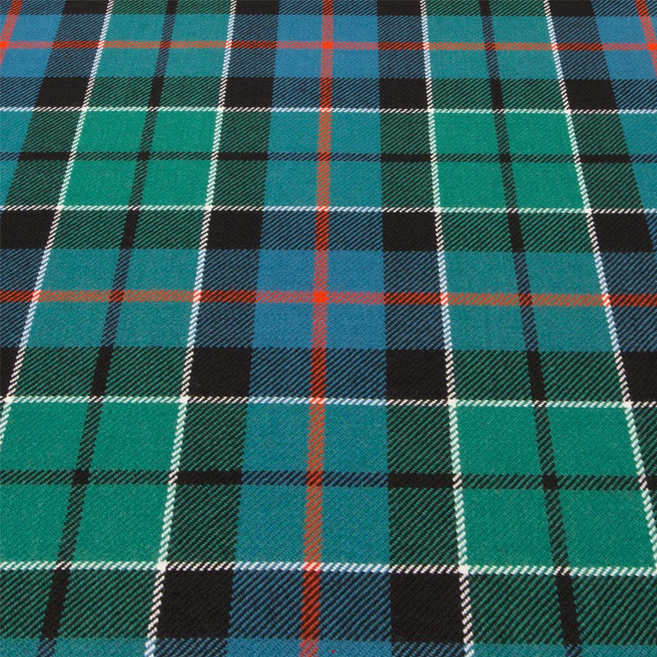 Light Weight 10oz Fabric Material Leslie Green Ancient Tartan 1 Metre
