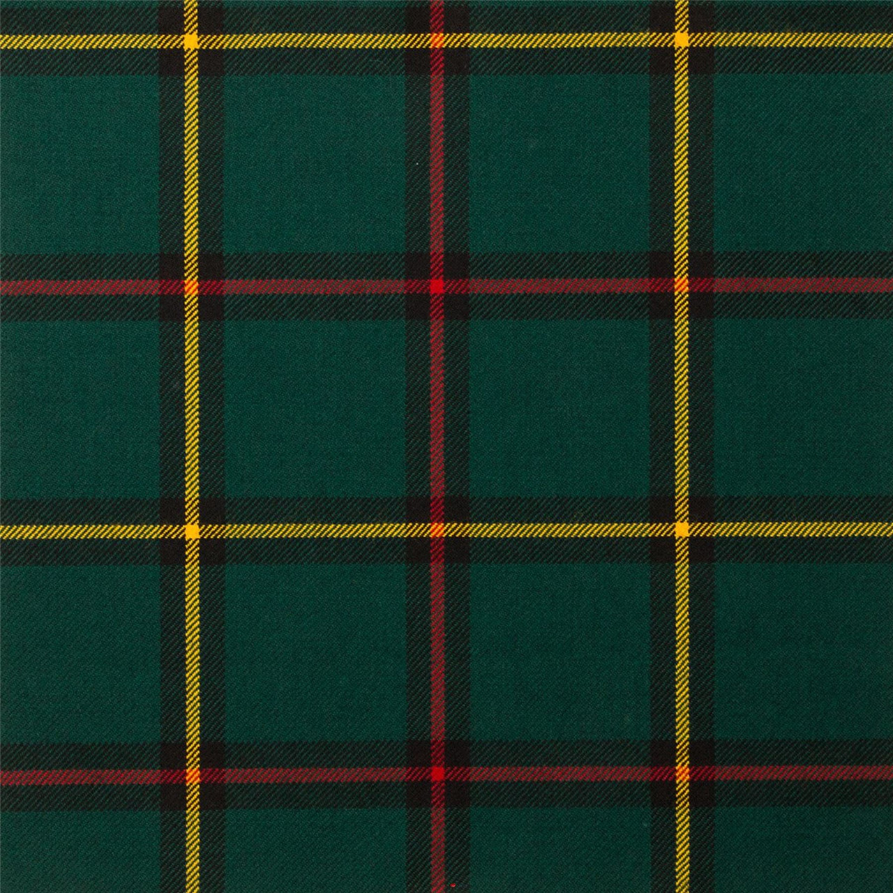 Light Weight 10oz Fabric Material Marr Green Modern Tartan 1 Metre