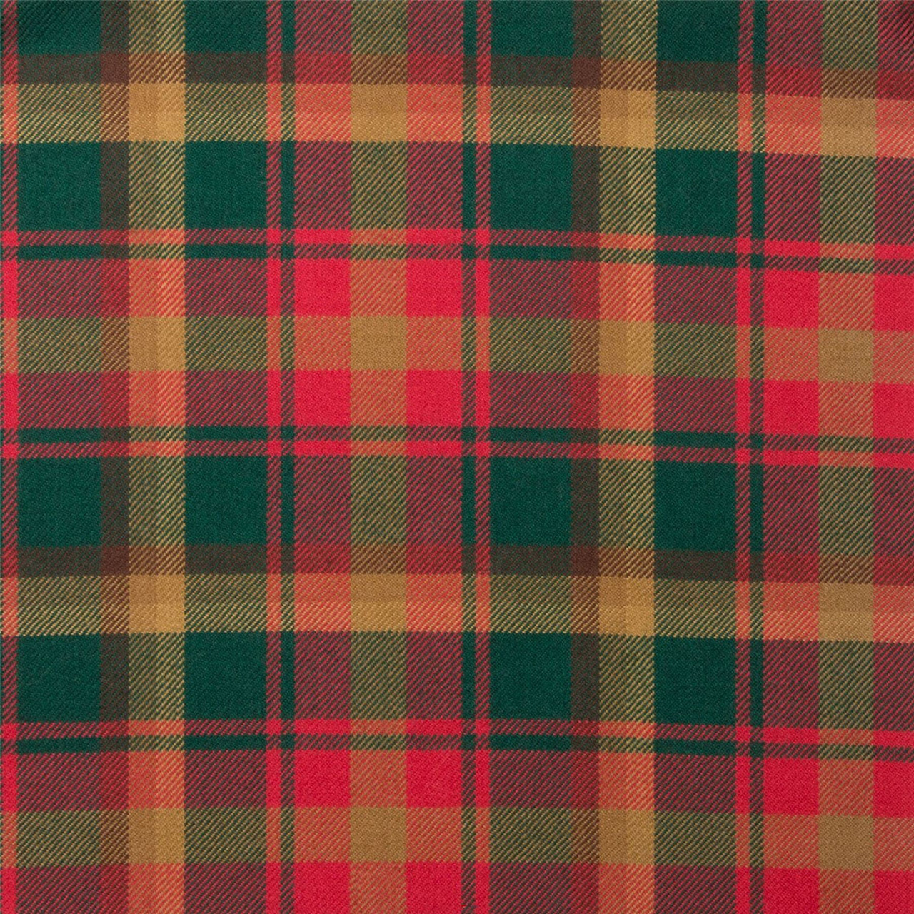 Light Weight 10oz Fabric Material Maple Leaf Tartan 1 Metre