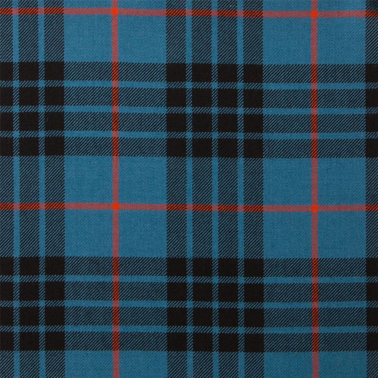 Light Weight 10oz Fabric Material MacKay Blue Ancient Tartan 1 Metre