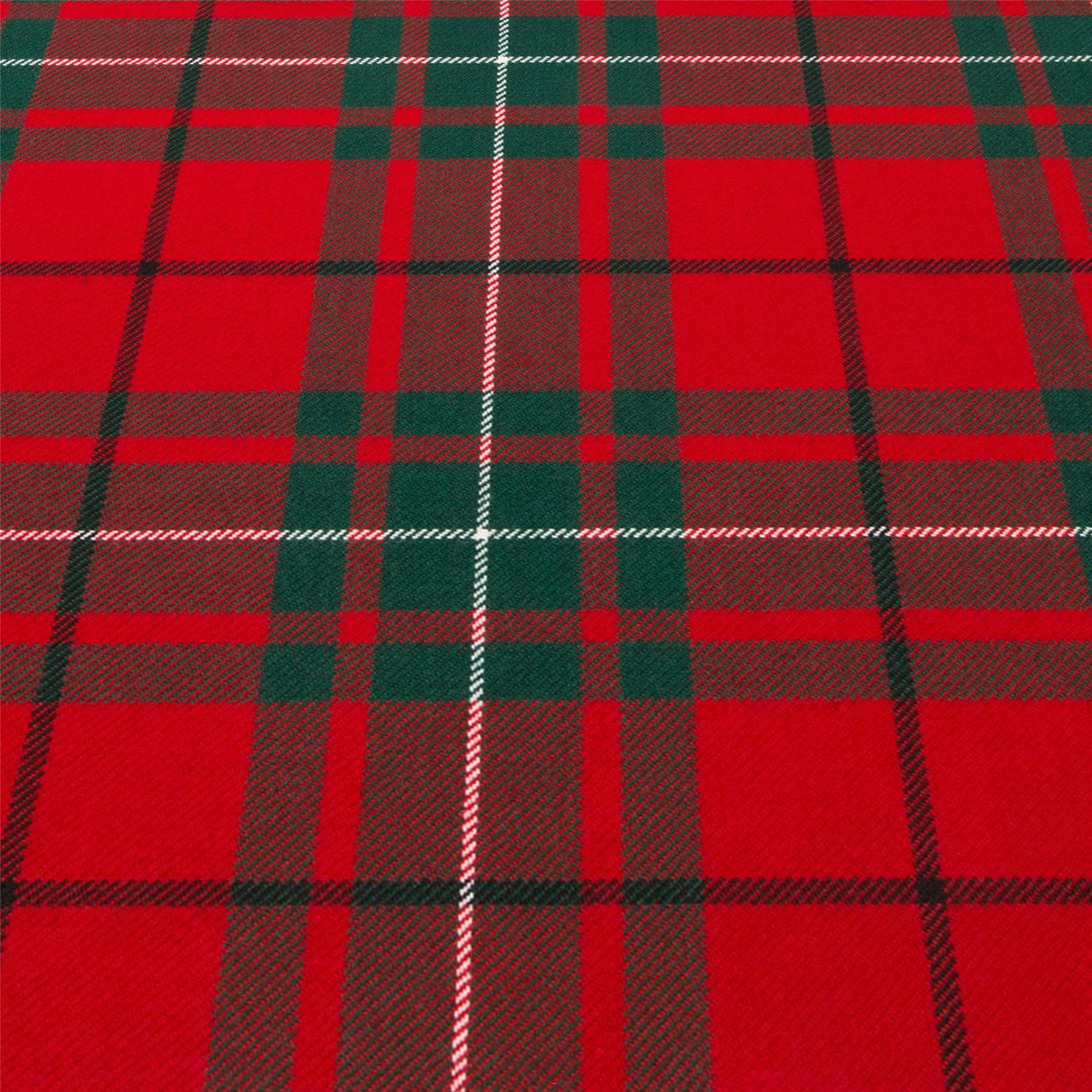 Light Weight 10oz Fabric Material MacAuley Red Modern Tartan 1 Metre