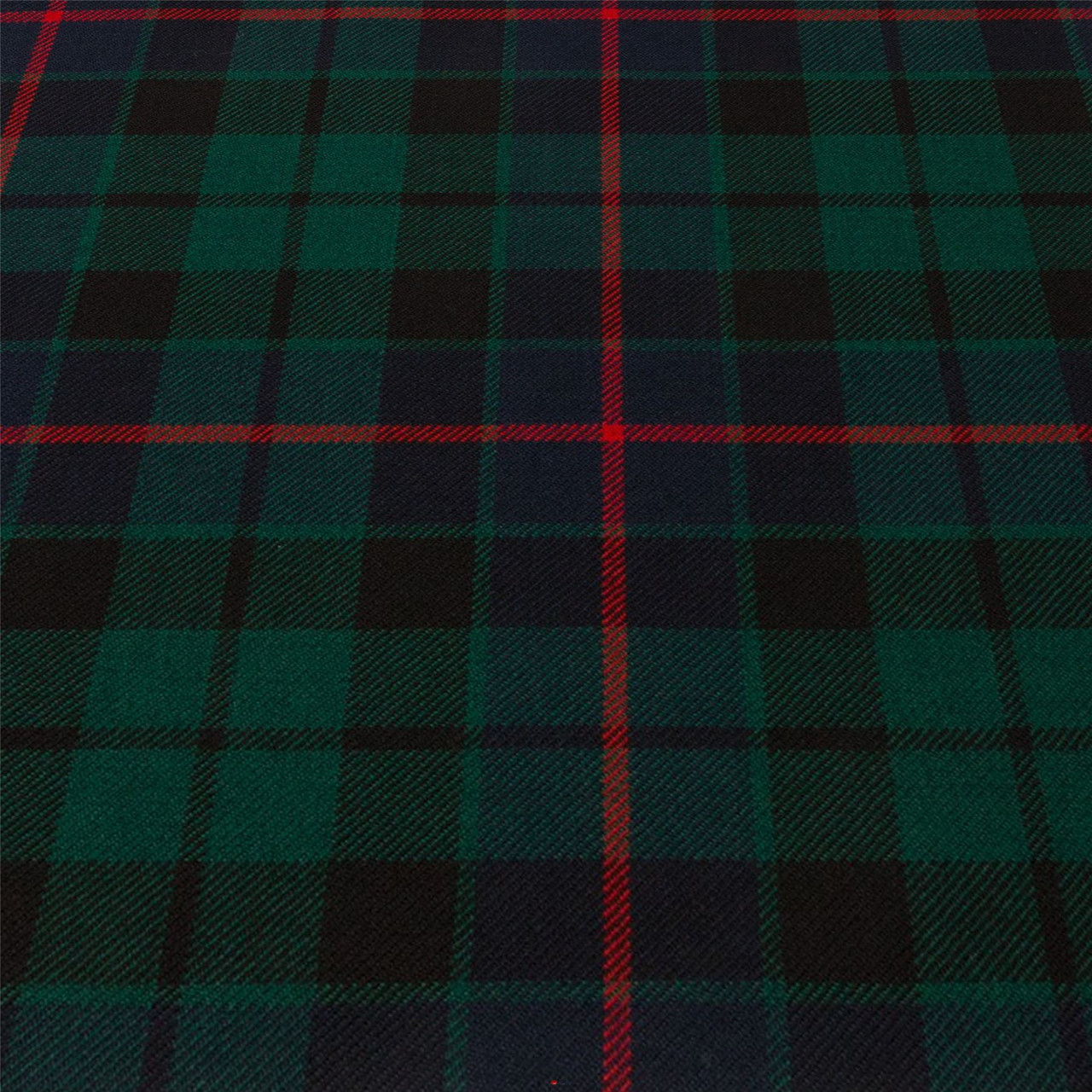 Light Weight 10oz Fabric Material Morrison Green Modern Tartan 1 Metre