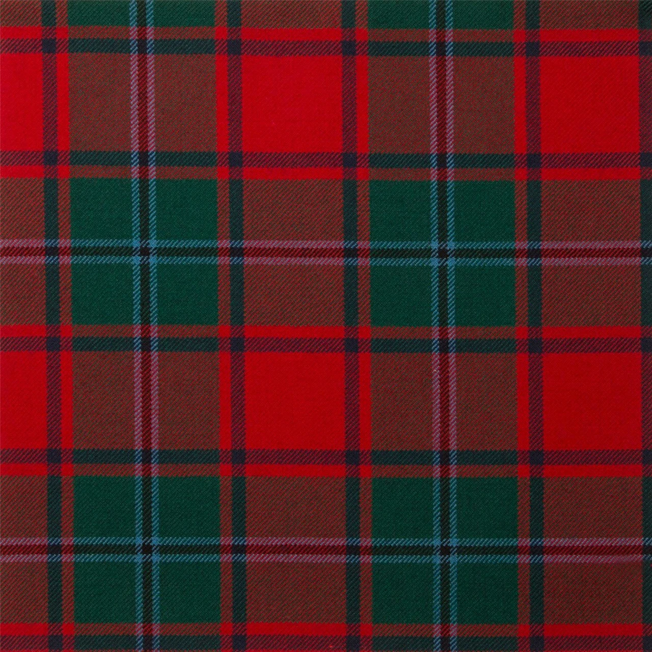 Light Weight 10oz Fabric Material MacPhail Red Modern Tartan 1 Metre