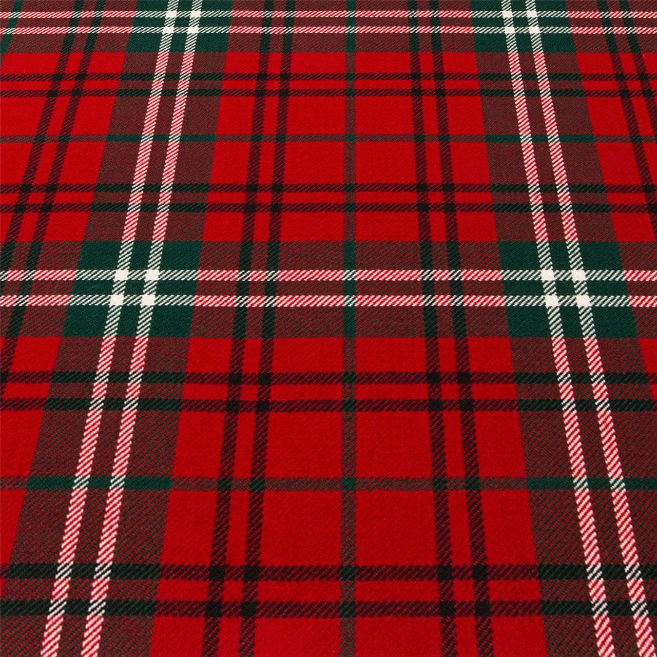 Light Weight 10oz Fabric Material Morrison Red Modern Tartan 1 Metre