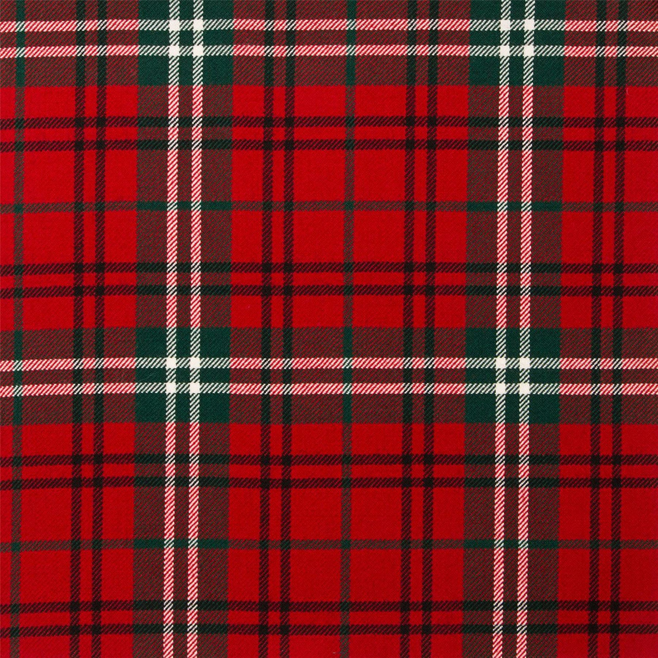 Light Weight 10oz Fabric Material Morrison Red Modern Tartan 1 Metre