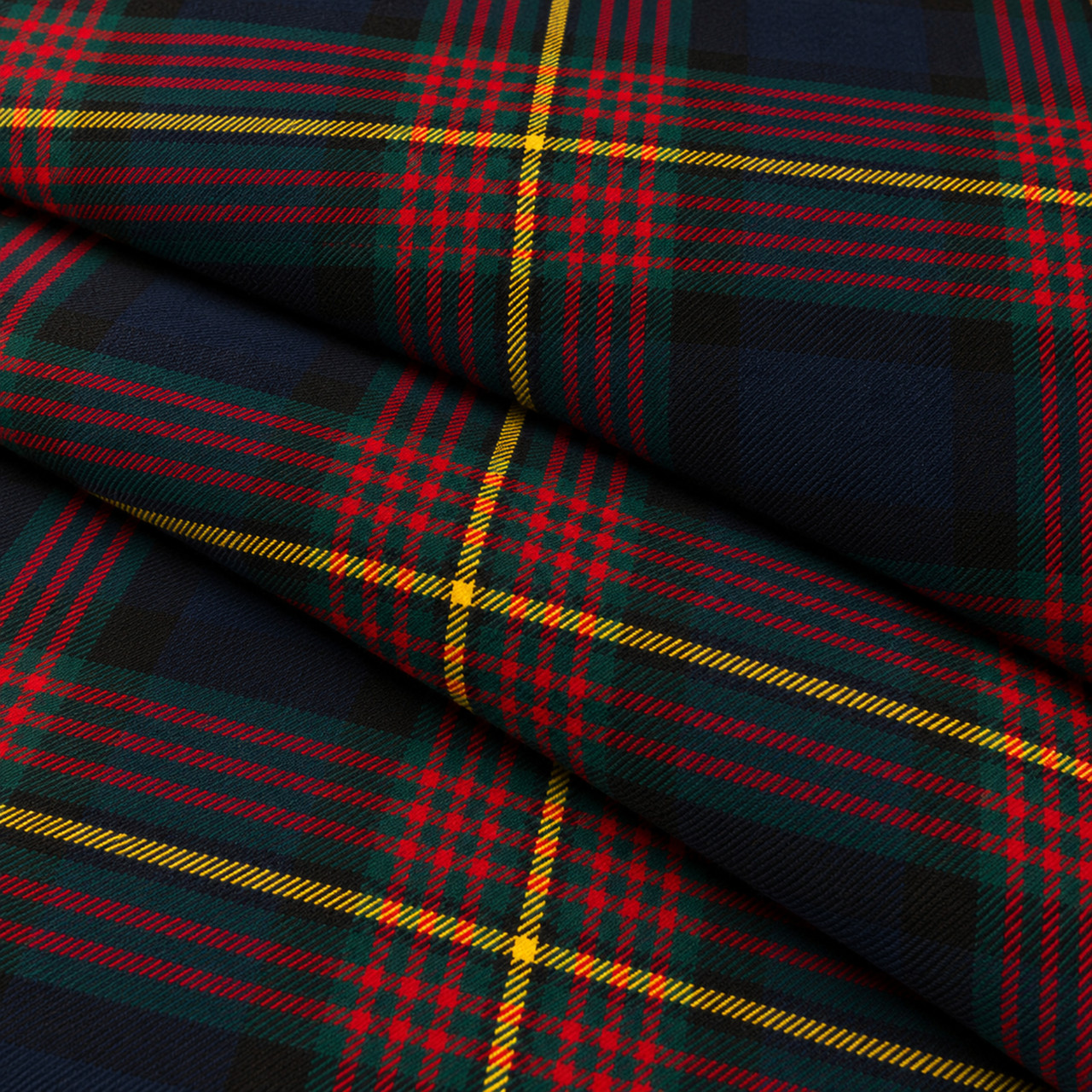 Light Weight 10oz Fabric Material Muir Modern Tartan 1 Metre