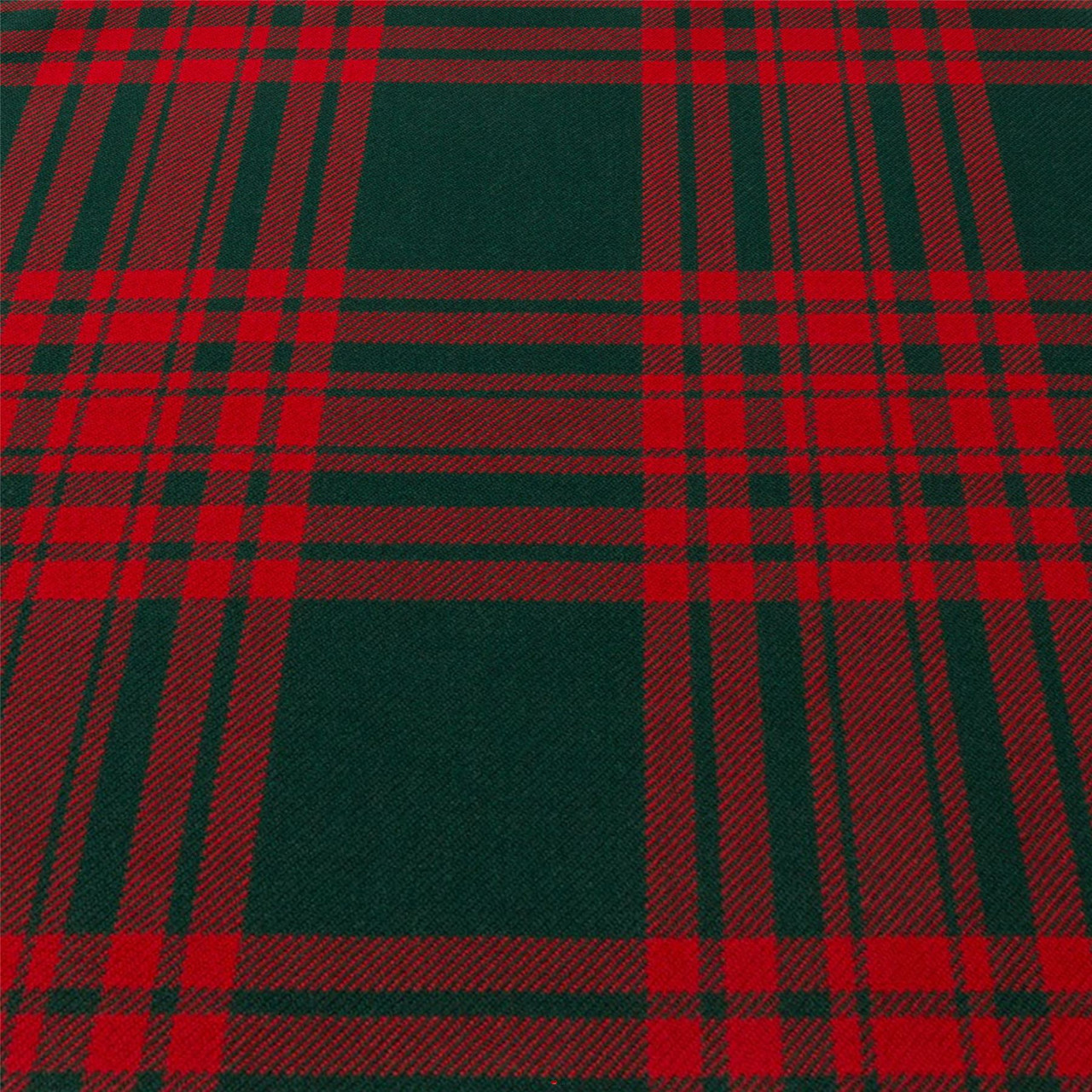 Light Weight 10oz Fabric Material Menzies Green Modern Tartan 1 Metre