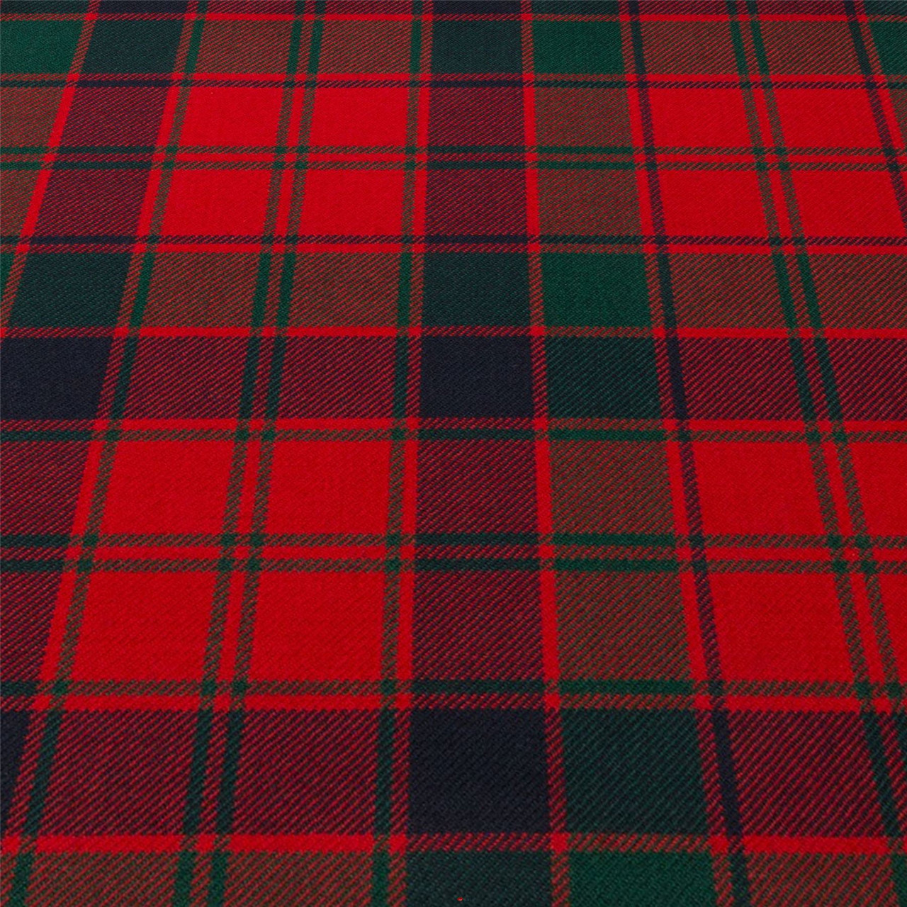 Light Weight 10oz Fabric Material Robertson Red Modern Tartan 1 Metre
